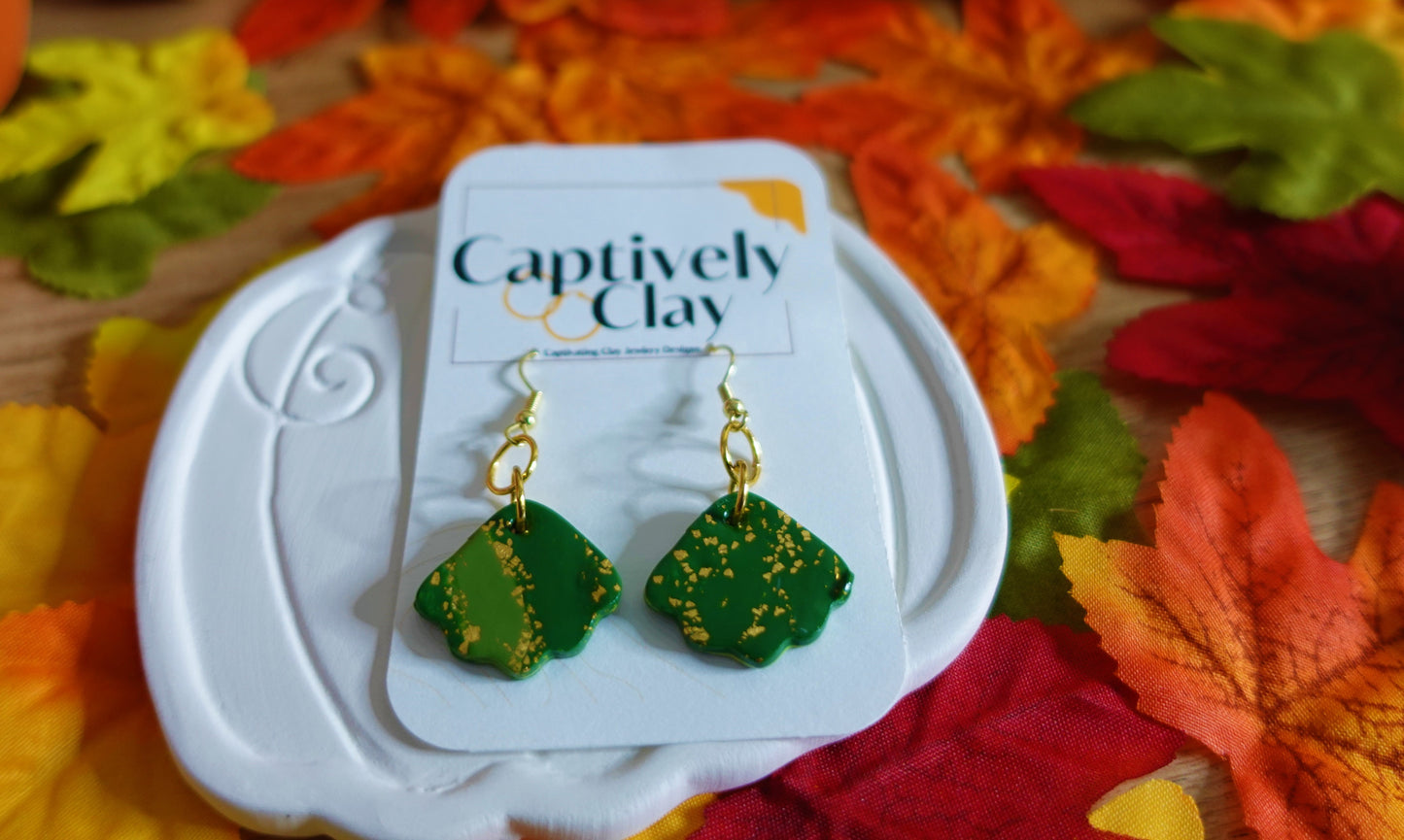 Gorgeous Green - Floral Dangles