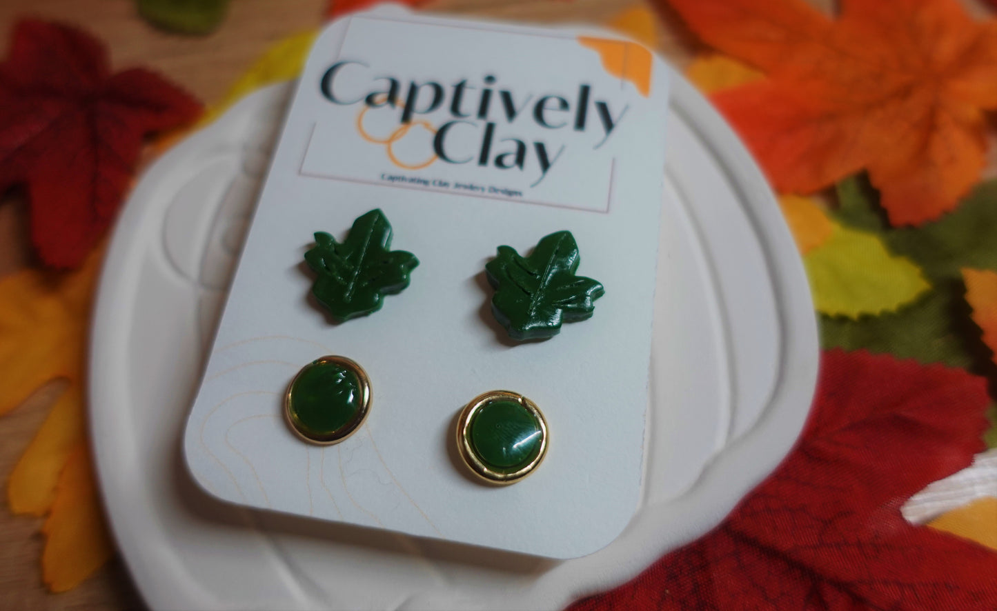 Fiercely Fall Stud Pack - Green